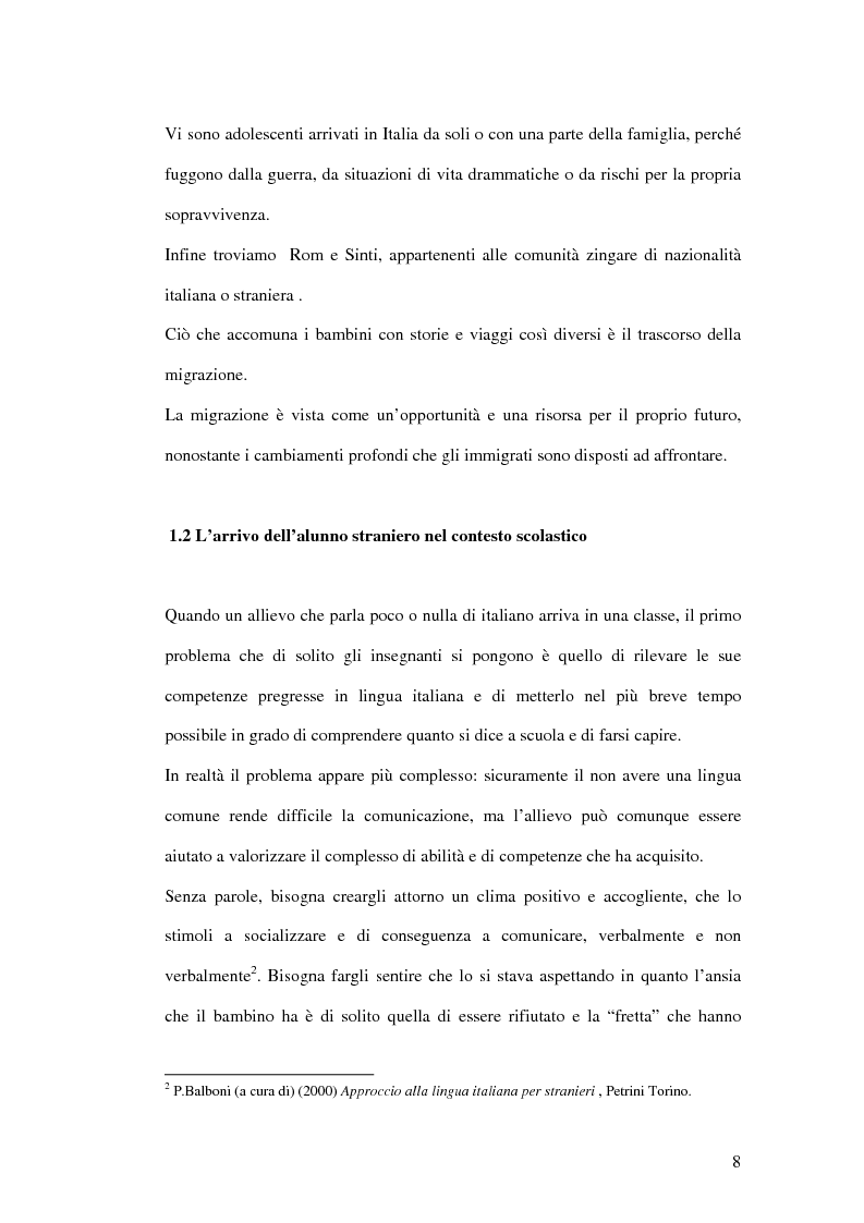 Anteprima della tesi: Le difficoltà di comprensione dei bambini stranieri e la semplificazione dei testi, Pagina 5