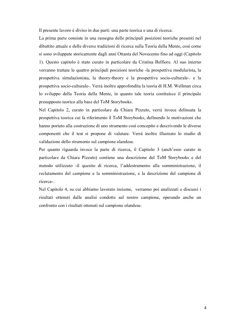 Anteprima della tesi: Un contributo alla validazione italiana del Tom Storybooks, Pagina 2