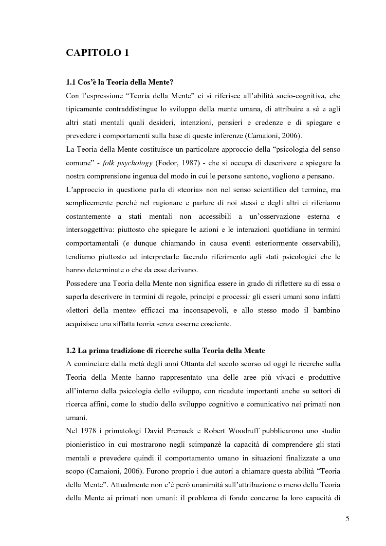 Anteprima della tesi: Un contributo alla validazione italiana del Tom Storybooks, Pagina 3