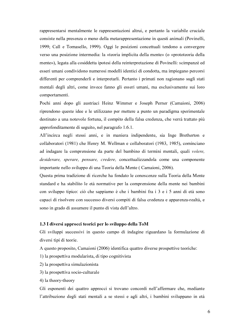 Anteprima della tesi: Un contributo alla validazione italiana del Tom Storybooks, Pagina 4