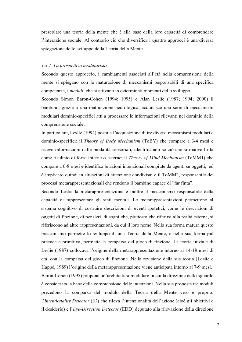 Anteprima della tesi: Un contributo alla validazione italiana del Tom Storybooks, Pagina 5