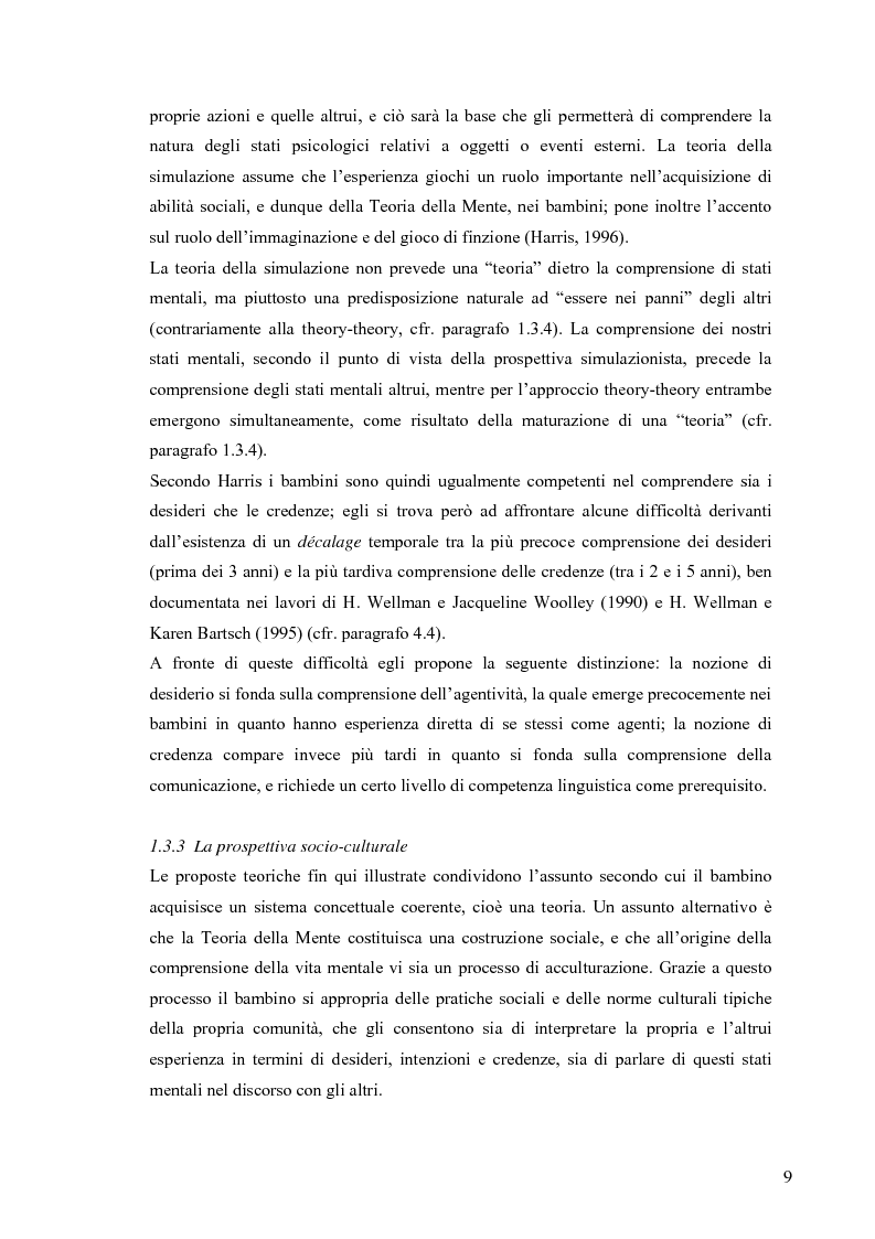 Anteprima della tesi: Un contributo alla validazione italiana del Tom Storybooks, Pagina 7