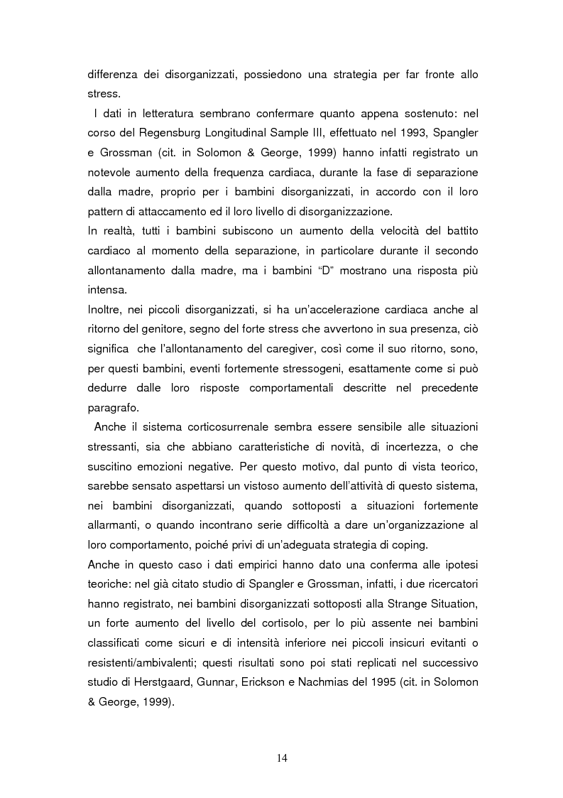Anteprima della tesi: Disorganizzazione dell'attaccamento ed esiti psicopatologici lungo il ciclo di vita, Pagina 10