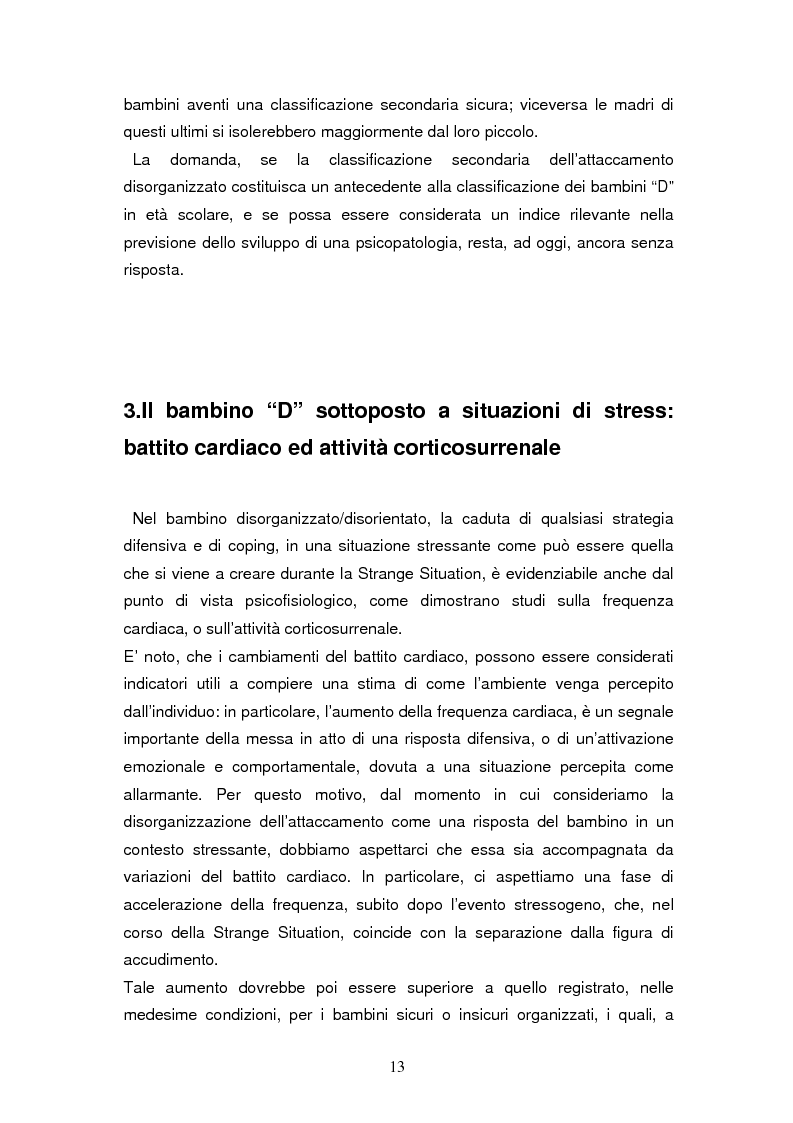 Anteprima della tesi: Disorganizzazione dell'attaccamento ed esiti psicopatologici lungo il ciclo di vita, Pagina 9