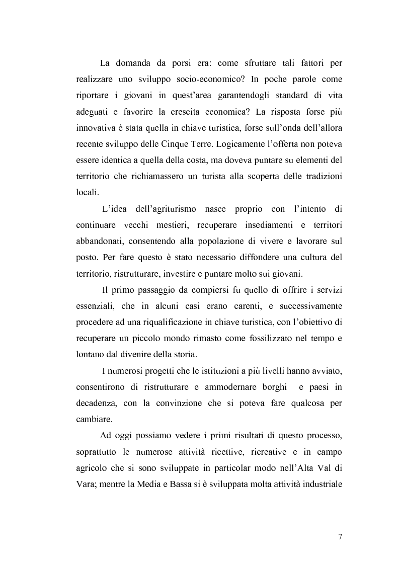 Anteprima della tesi: L'economia della Val di Vara tra Otto e Novecento, Pagina 5