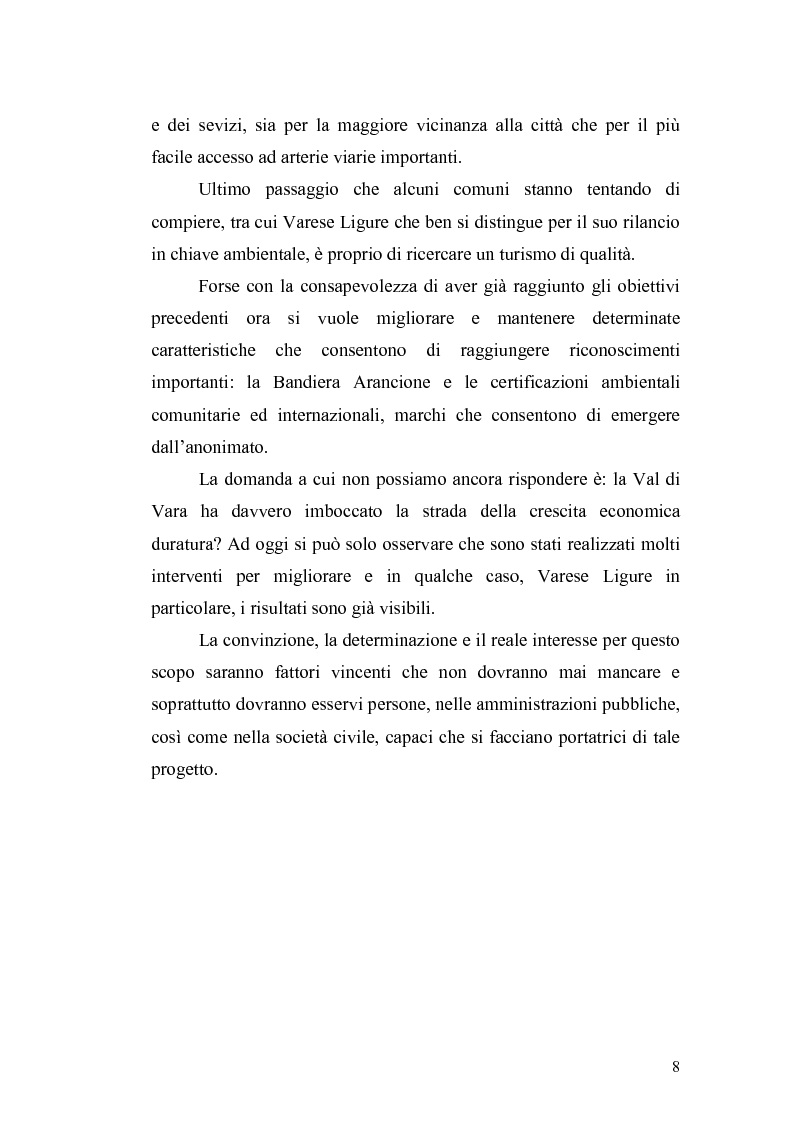Anteprima della tesi: L'economia della Val di Vara tra Otto e Novecento, Pagina 6
