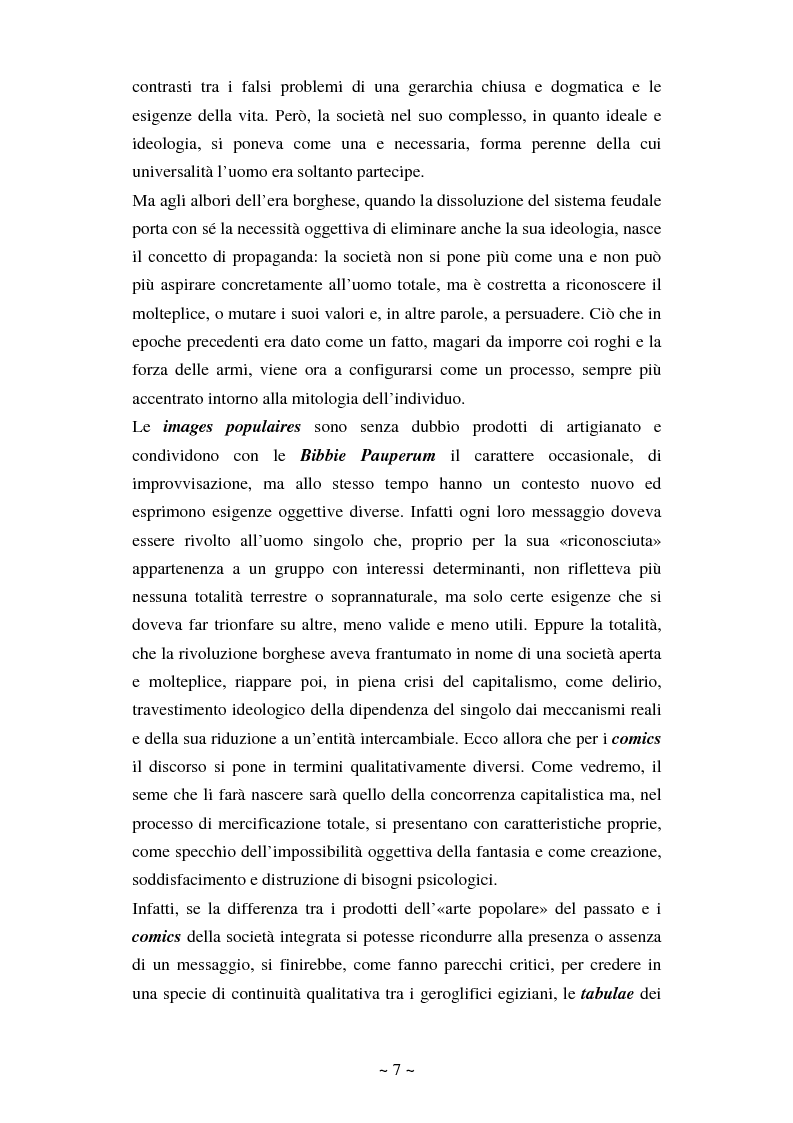 Anteprima della tesi: La comunicazione massmediologica nel fumetto: un'analisi, Pagina 6