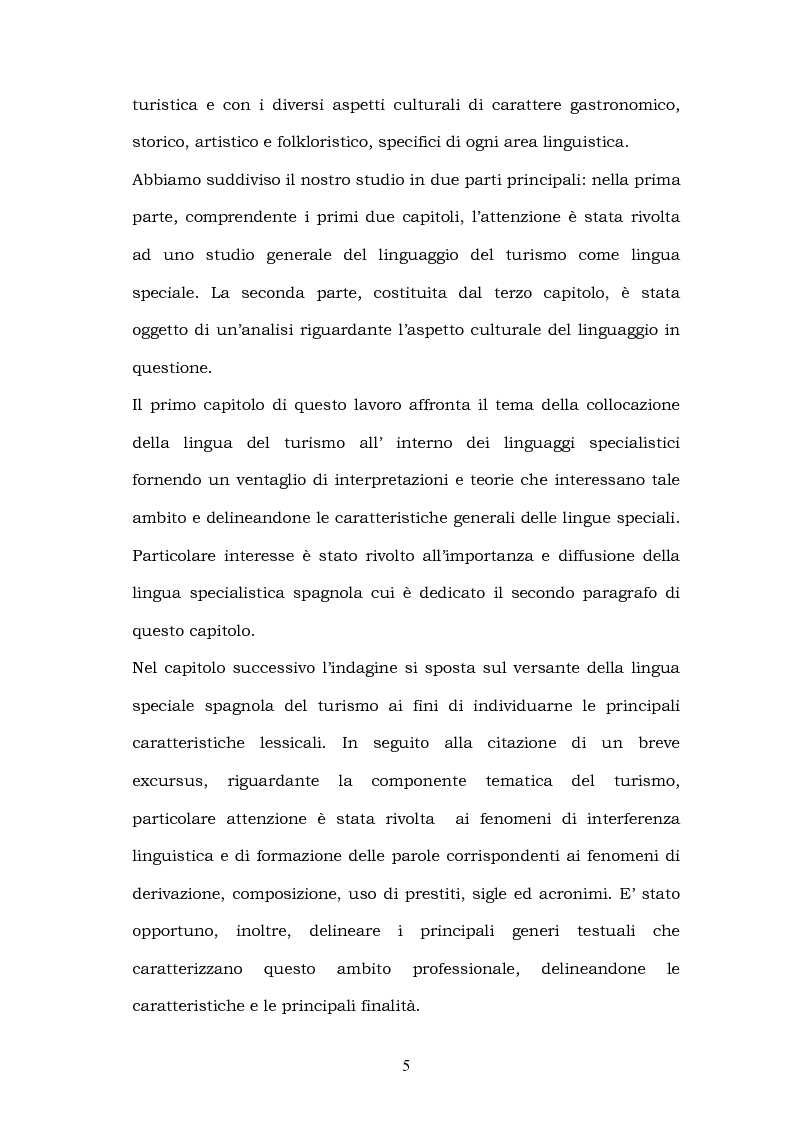 Anteprima della tesi: Il linguaggio del turismo: la traduzione dei realia tra linguaggio specialistico e lingua di cultura, Pagina 2