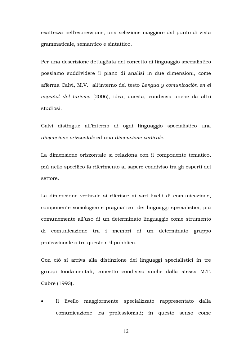 Anteprima della tesi: Il linguaggio del turismo: la traduzione dei realia tra linguaggio specialistico e lingua di cultura, Pagina 9