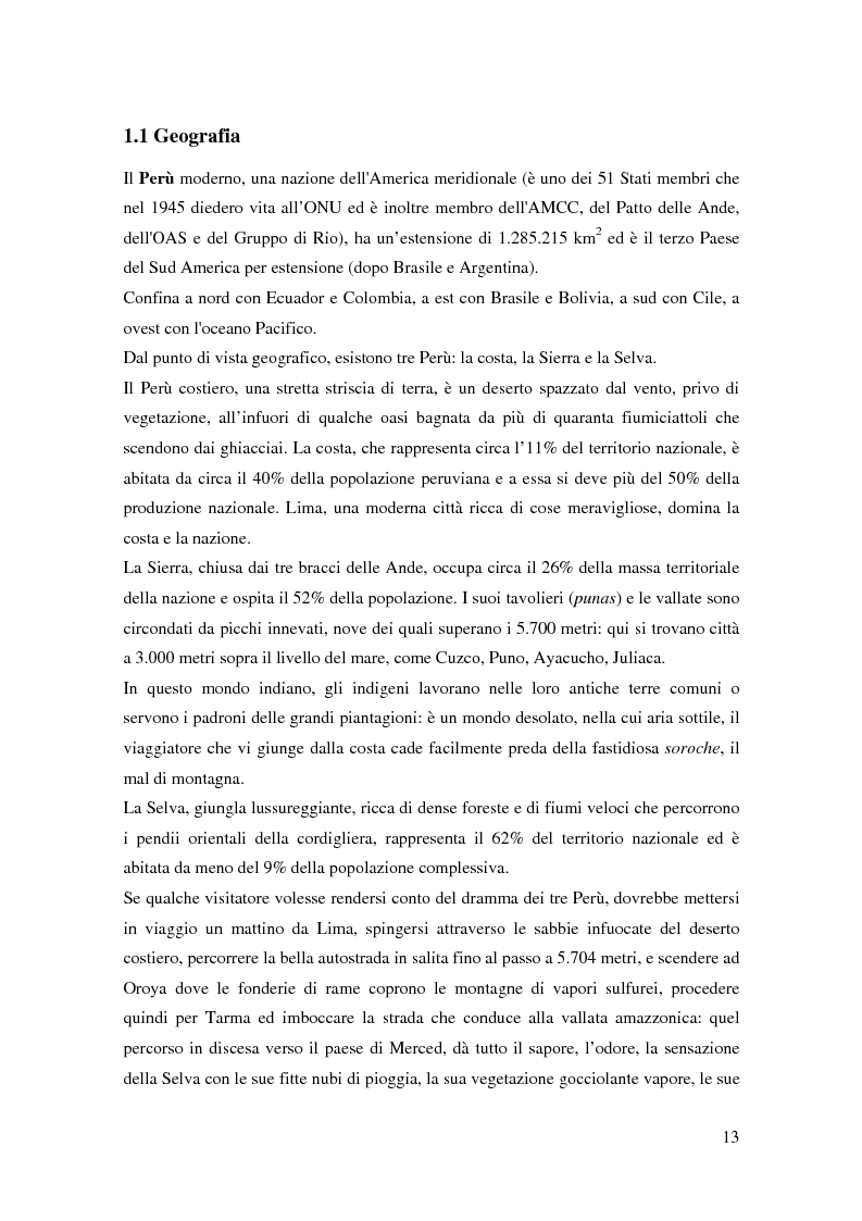 Anteprima della tesi: Processo a Fujimori. Dieci anni di dittatura, corruzione e violazione dei diritti umani., Pagina 11