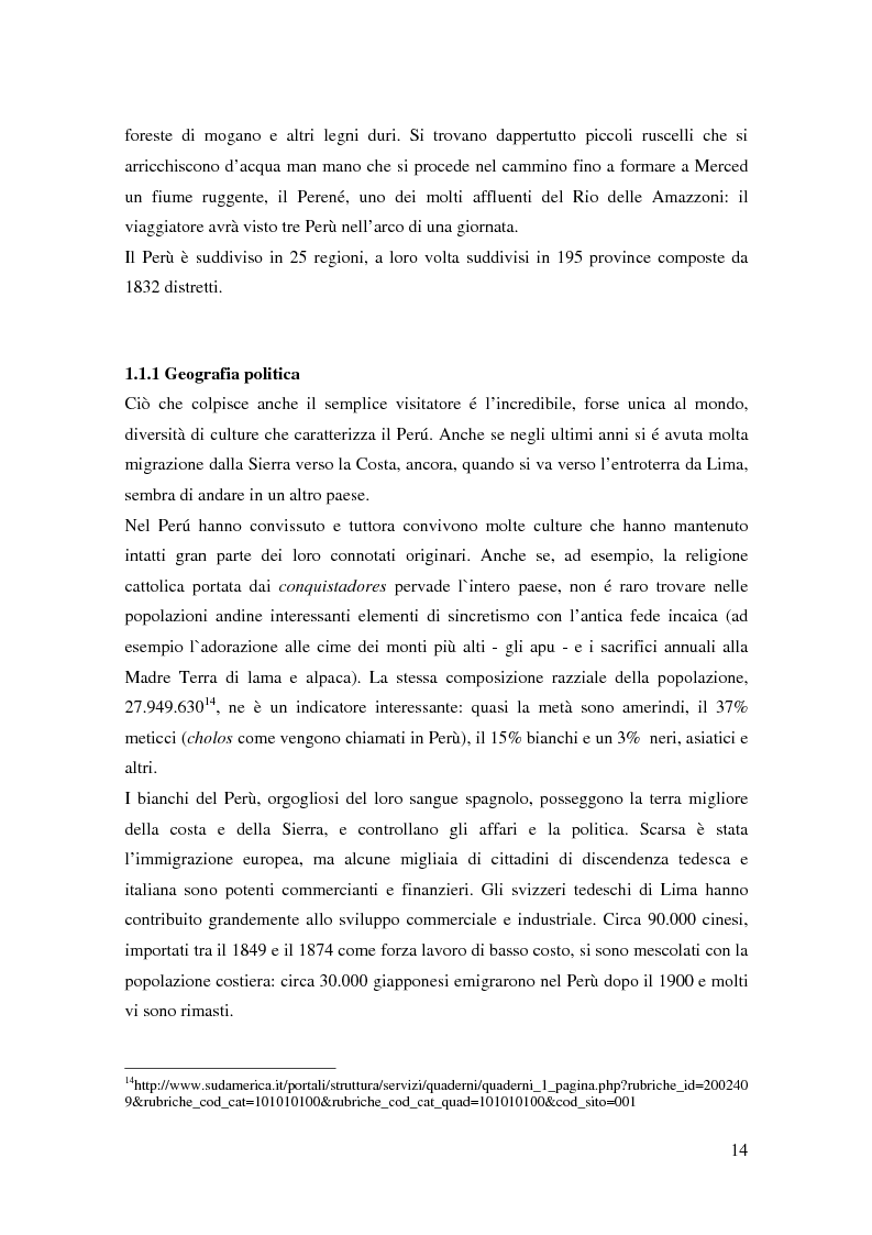 Anteprima della tesi: Processo a Fujimori. Dieci anni di dittatura, corruzione e violazione dei diritti umani., Pagina 12