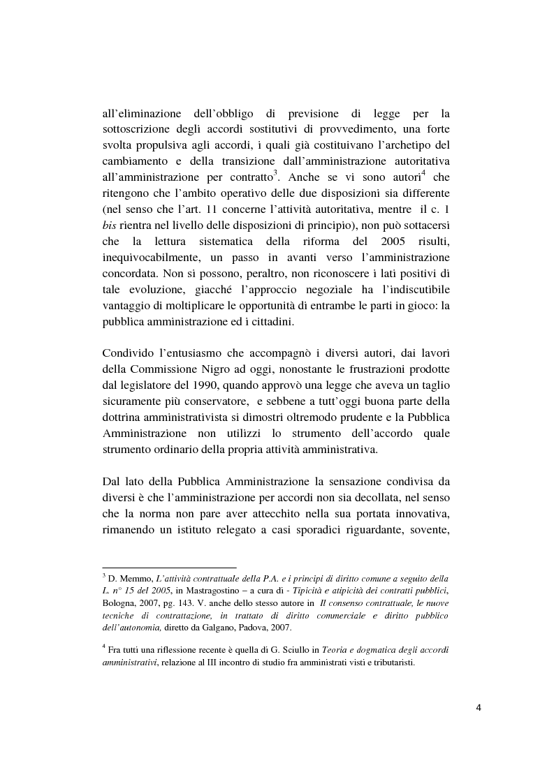 Anteprima della tesi: Gli accordi integrativi e sostitutivi del procedimento amministrativo, Pagina 2