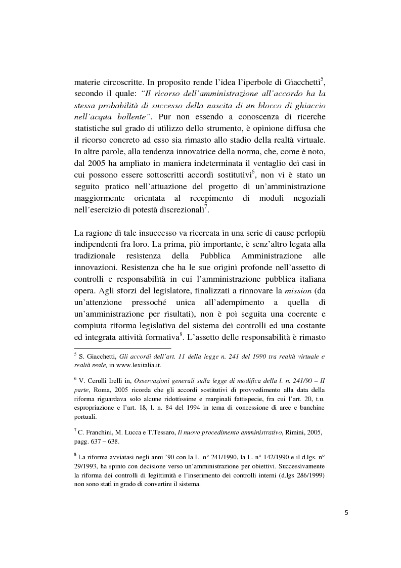 Anteprima della tesi: Gli accordi integrativi e sostitutivi del procedimento amministrativo, Pagina 3
