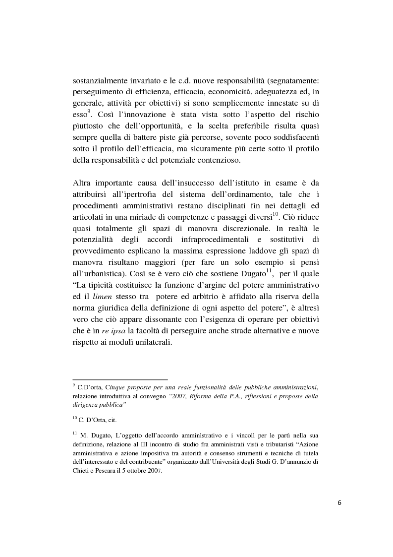 Anteprima della tesi: Gli accordi integrativi e sostitutivi del procedimento amministrativo, Pagina 4