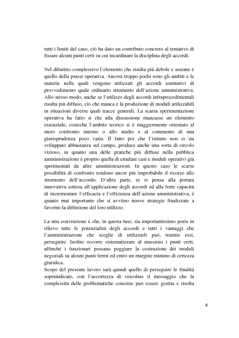 Anteprima della tesi: Gli accordi integrativi e sostitutivi del procedimento amministrativo, Pagina 6