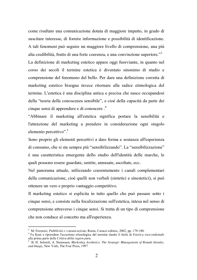 Anteprima della tesi: Il polisensualismo del consumatore: la riscoperta dell'olfatto, Pagina 6