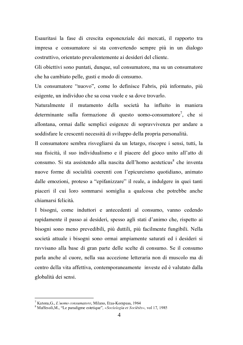 Anteprima della tesi: Il polisensualismo del consumatore: la riscoperta dell'olfatto, Pagina 8