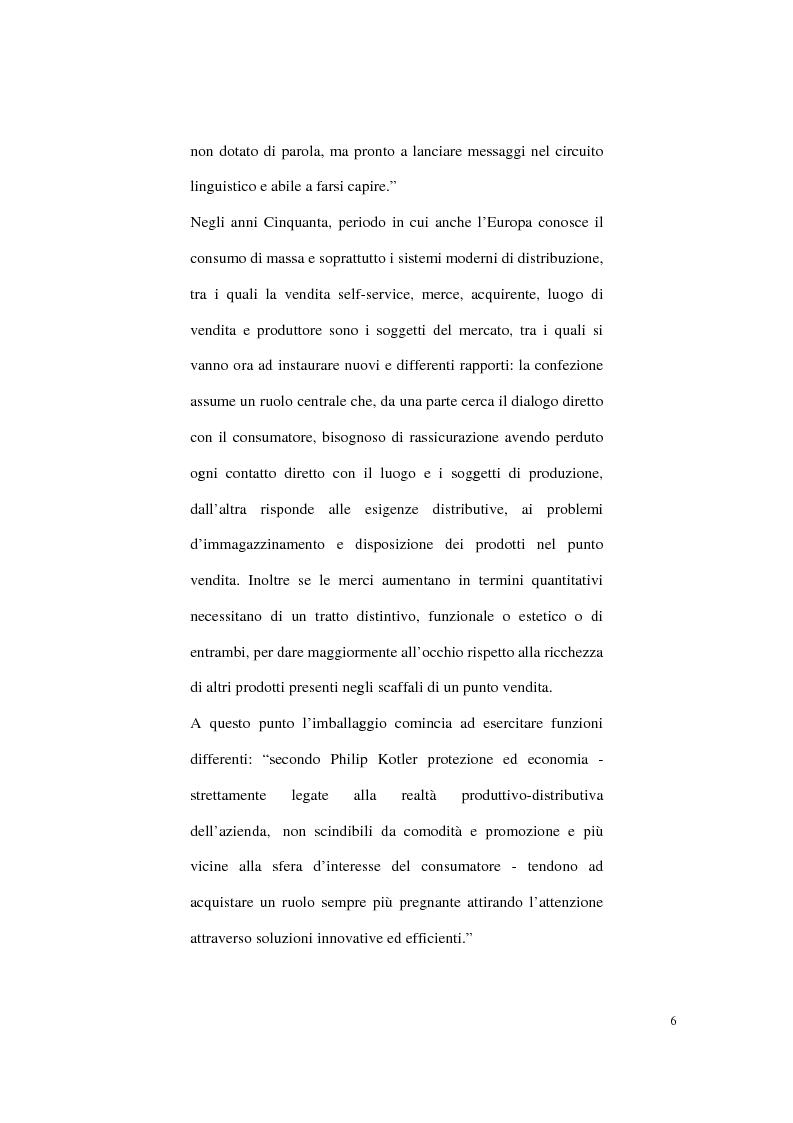 Anteprima della tesi: Aspetti psicologici sulla costruzione e fruizione del packaging, Pagina 4
