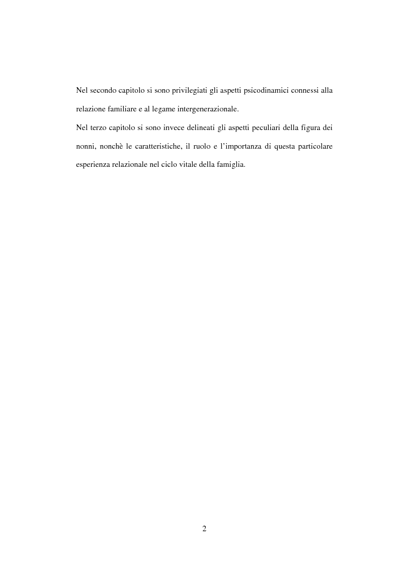 Anteprima della tesi: Eredità invisibili: la trasmissione intergenerazionale tra nonni e nipoti nel ciclo di vita familiare, Pagina 2