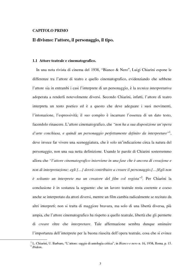 Anteprima della tesi: Forme di divismo nel cinema: gli attori, le star, il pubblico, Pagina 3