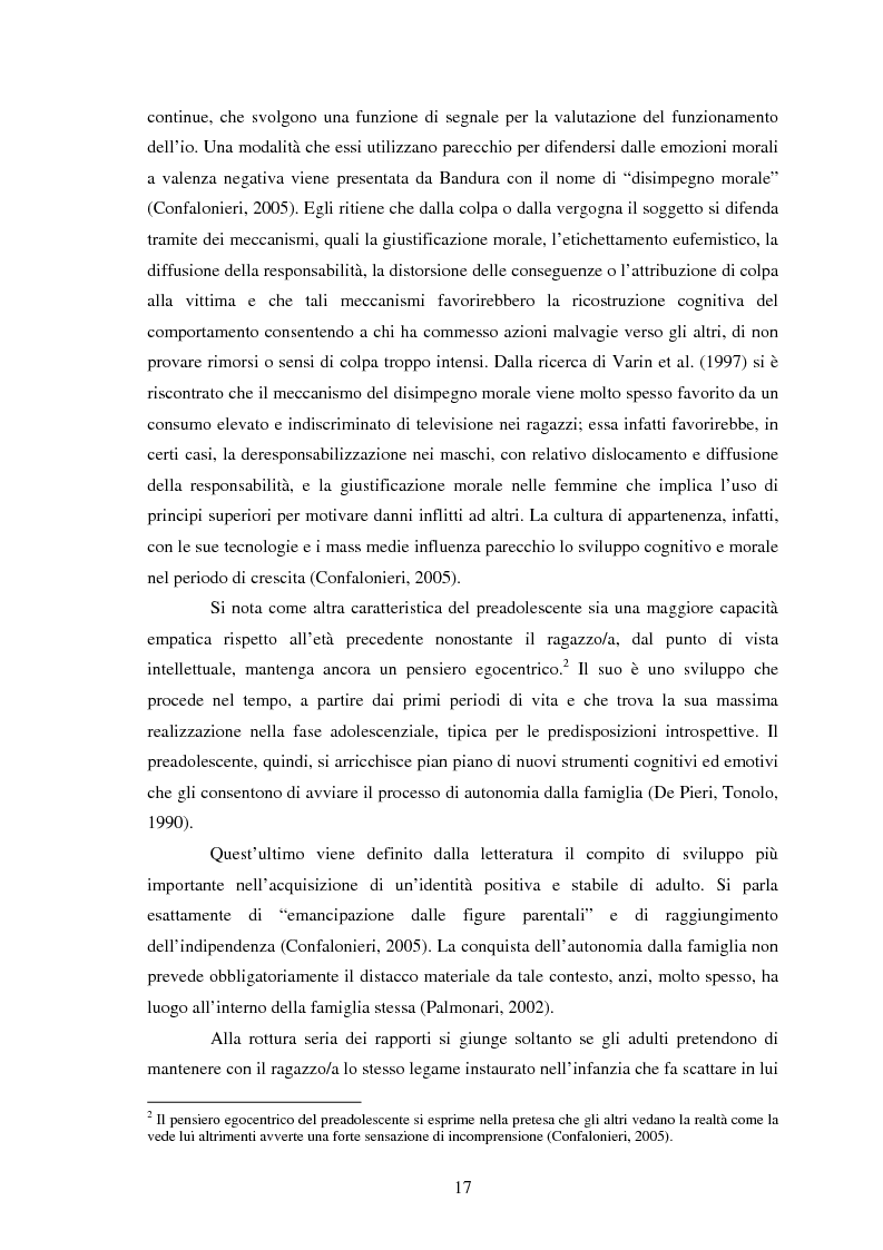 Anteprima della tesi: Modelli identificativi proposti in TV e autopresentazione in preadolescenza, Pagina 13