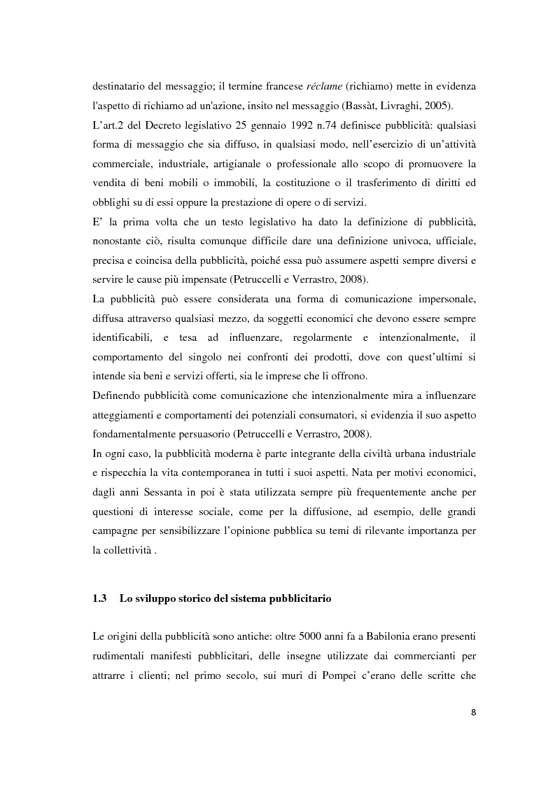 Anteprima della tesi: Le leve del cambiamento mentale nella pubblicità televisiva, Pagina 5