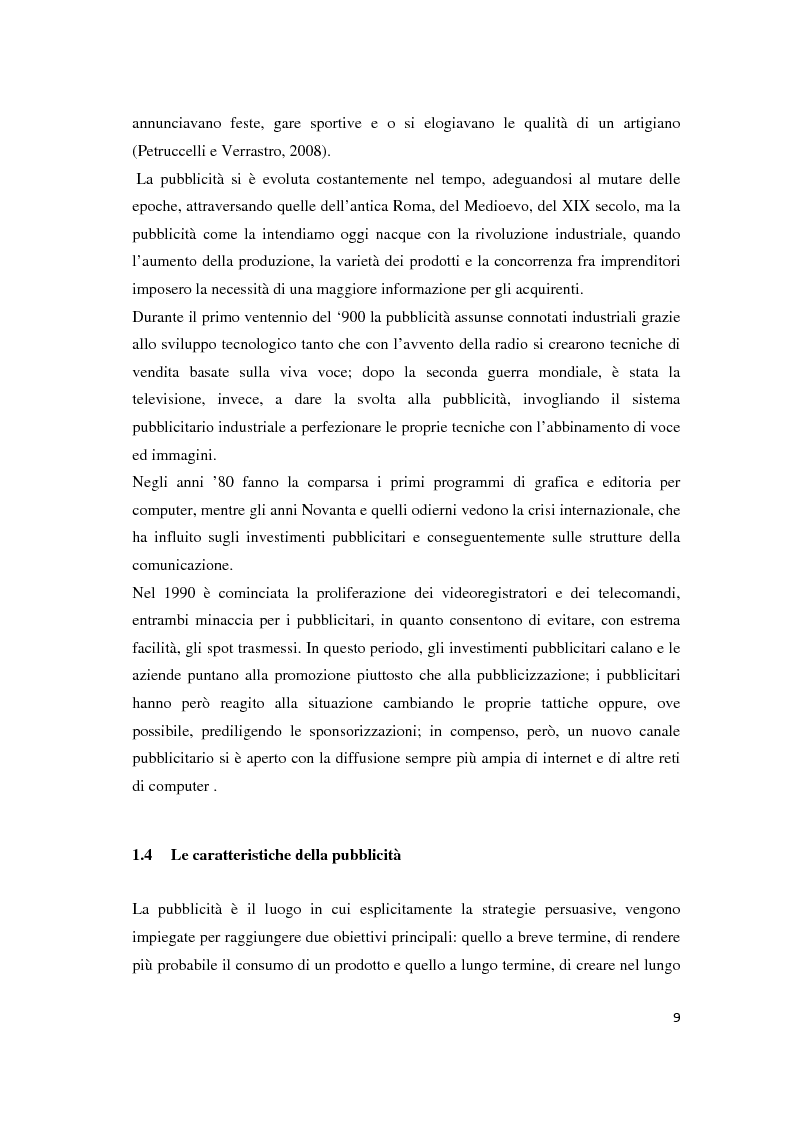 Anteprima della tesi: Le leve del cambiamento mentale nella pubblicità televisiva, Pagina 6