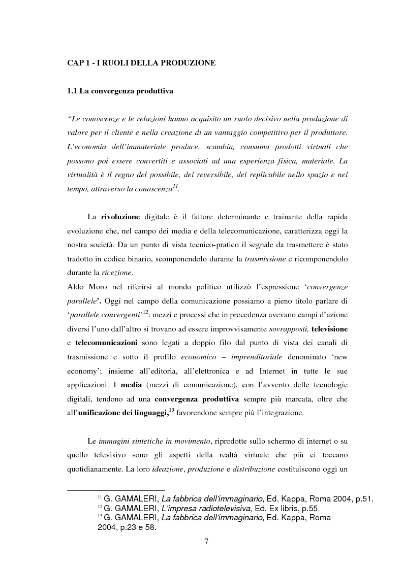 Anteprima della tesi: Le professioni del cinema e dello spettacolo nella civiltà dell'immateriale, Pagina 5