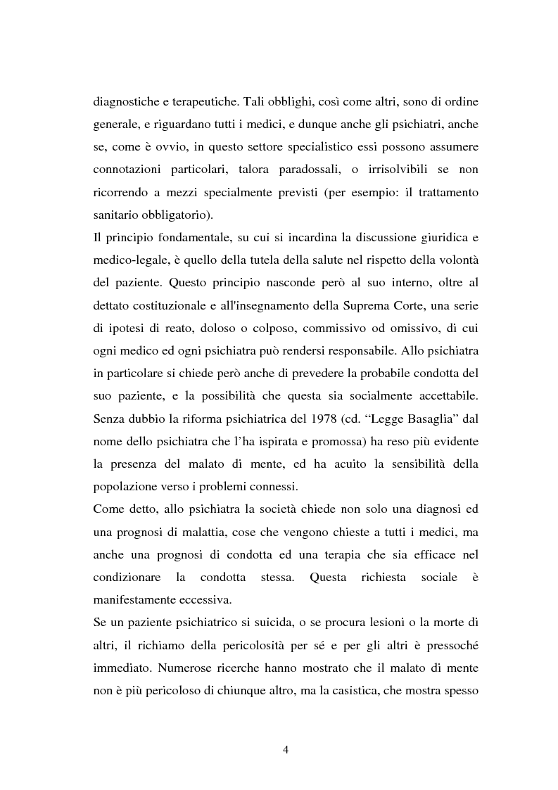 Anteprima della tesi: La responsabilità penale dello psichiatra: profili problematici e prospettive di riforma, Pagina 2