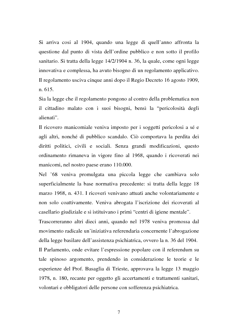 Anteprima della tesi: La responsabilità penale dello psichiatra: profili problematici e prospettive di riforma, Pagina 5