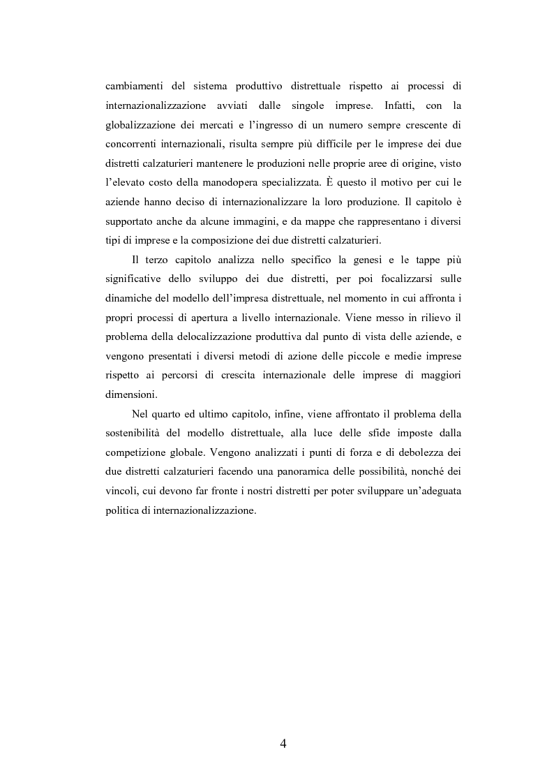 Anteprima della tesi: I distretti industriali della moda tra localismo e outsourcing: i casi dei distretti della calzatura di S. Mauro Pascoli e dello Sportsystem di Montebelluna, Pagina 4