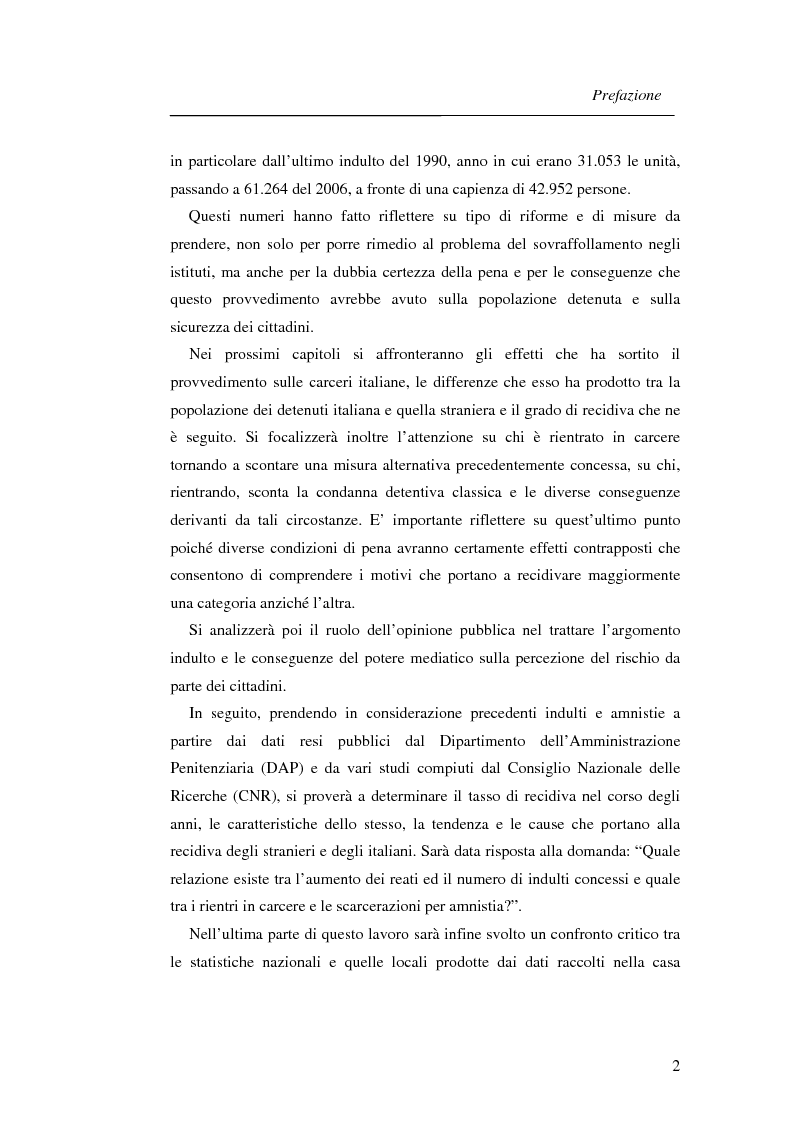 Anteprima della tesi: La recidiva post-indulto: aspetti psichiatrico-forensi, Pagina 2