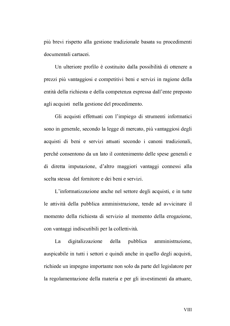 Anteprima della tesi: La disciplina degli acquisti nella pubblica amministrazione: dal Provveditorato generale dello Stato al Modello Consip., Pagina 5