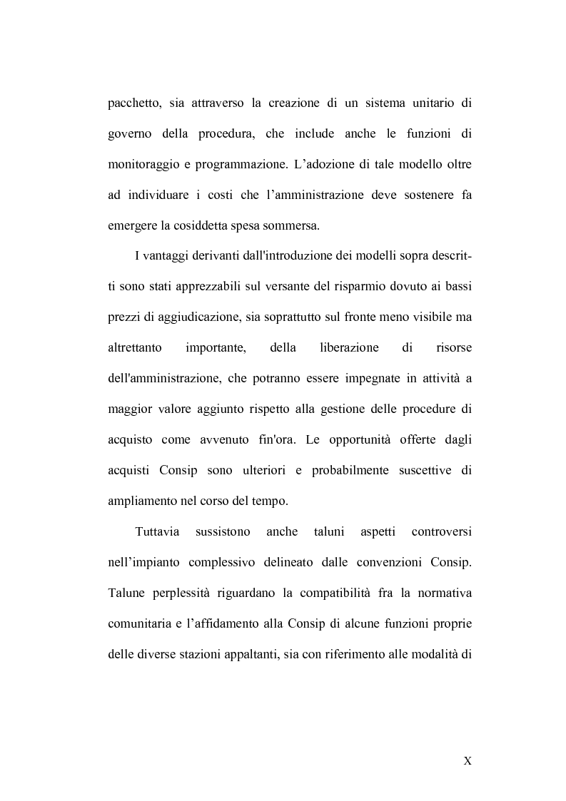 Anteprima della tesi: La disciplina degli acquisti nella pubblica amministrazione: dal Provveditorato generale dello Stato al Modello Consip., Pagina 7