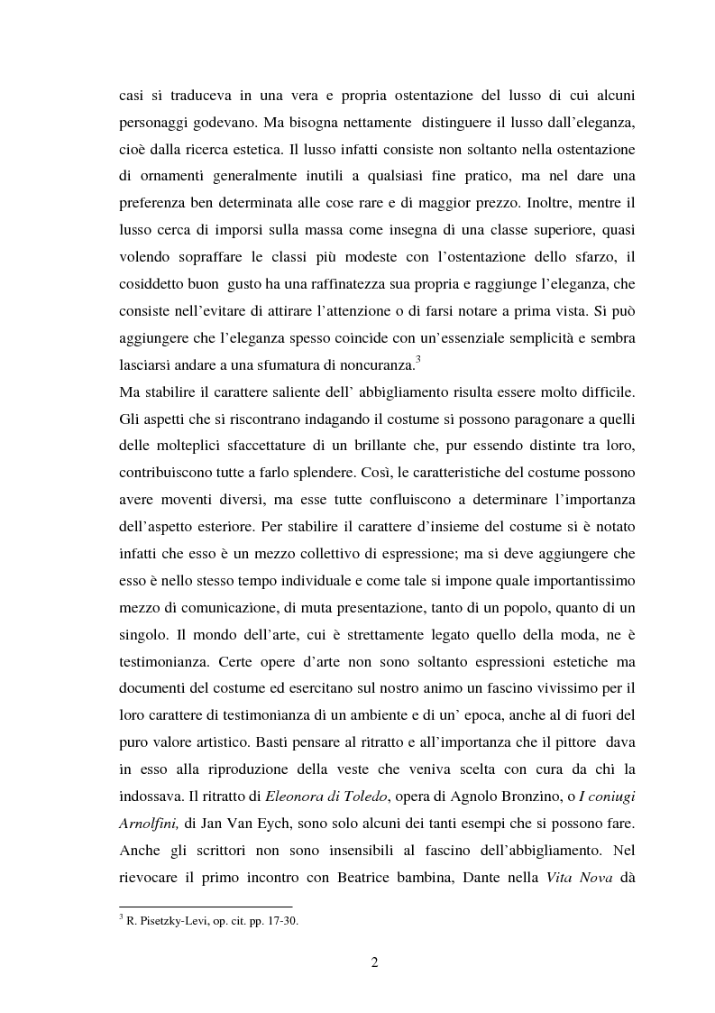 Anteprima della tesi: Espressioni della moda: dall’affermazione del Made in Italy all’antimoda, Pagina 2