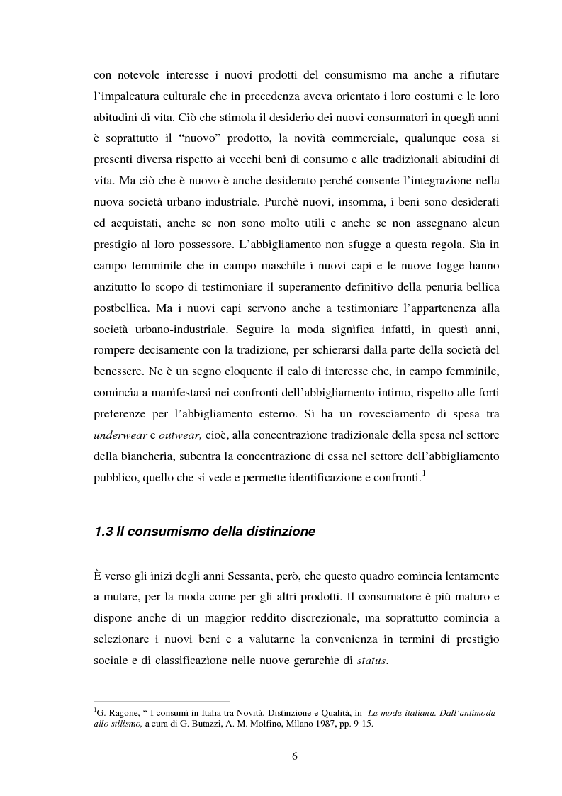 Anteprima della tesi: Espressioni della moda: dall’affermazione del Made in Italy all’antimoda, Pagina 6