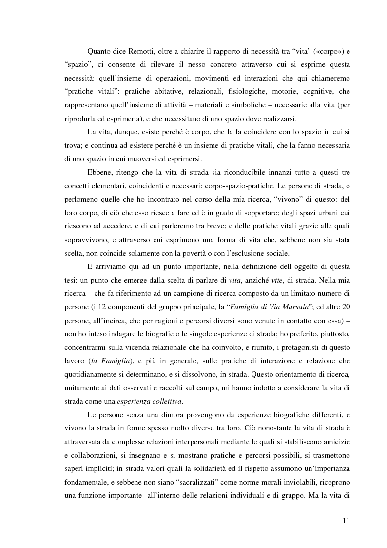 Anteprima della tesi: Vita di strada e cultura della precarietà, Pagina 9