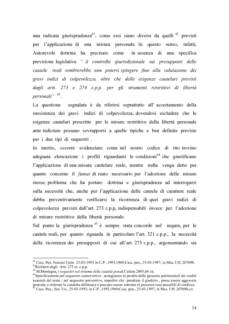 Anteprima della tesi: Sequestro preventivo e confisca per equivalente, Pagina 11