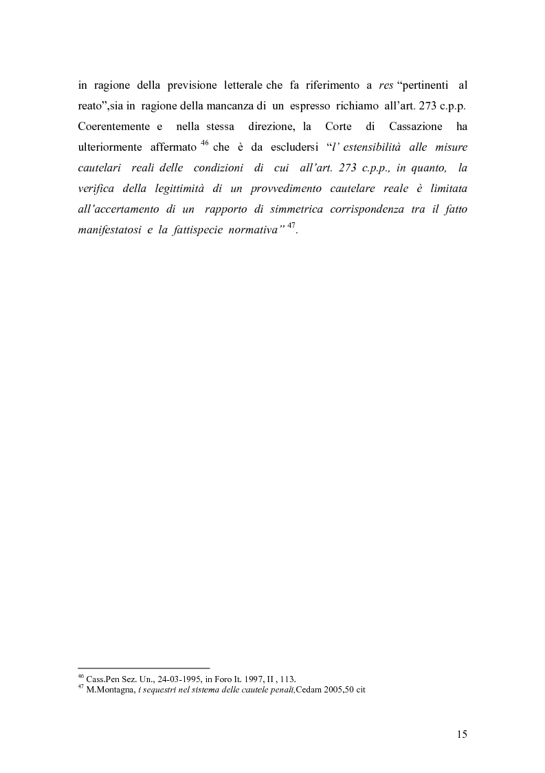 Anteprima della tesi: Sequestro preventivo e confisca per equivalente, Pagina 12
