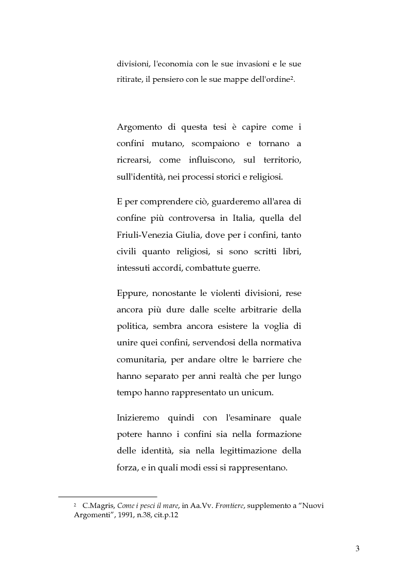 Anteprima della tesi: Le circoscrizioni ecclesiastiche e le circoscrizioni civili alla luce della normativa UE: il caso del Friuli Venezia Giulia, Pagina 2