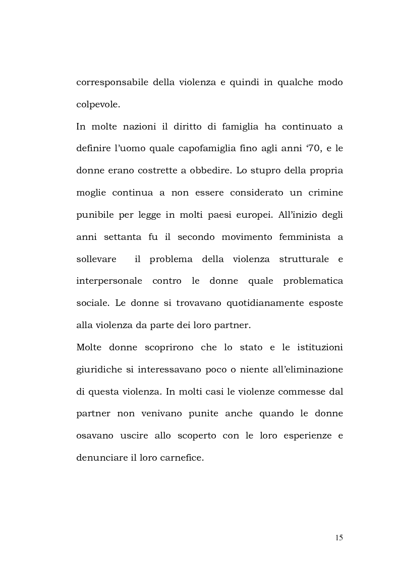 Anteprima della tesi: La violenza contro le donne: i centri antiviolenza e gli orientamenti pedagogici, Pagina 9