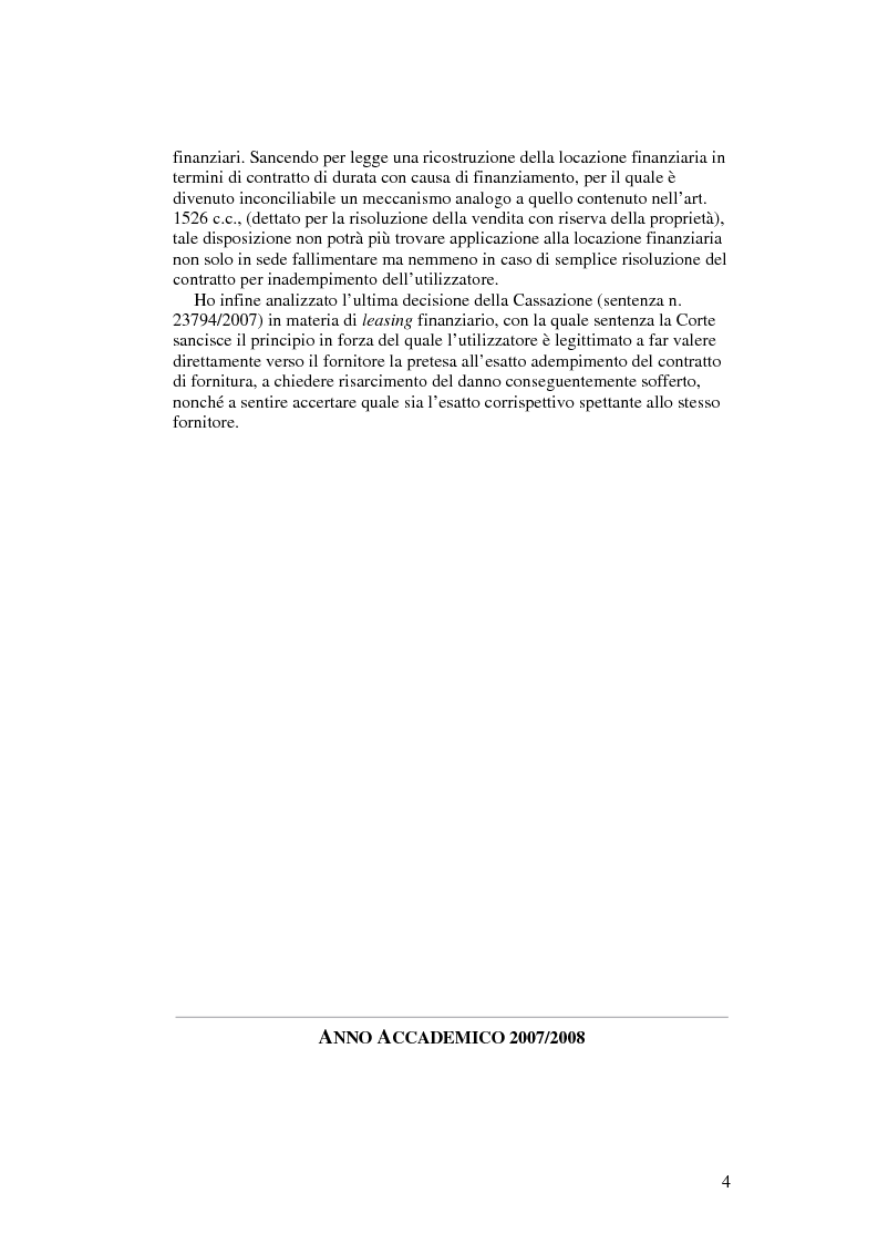 Anteprima della tesi: Il leasing finanziario traslativo, Pagina 3