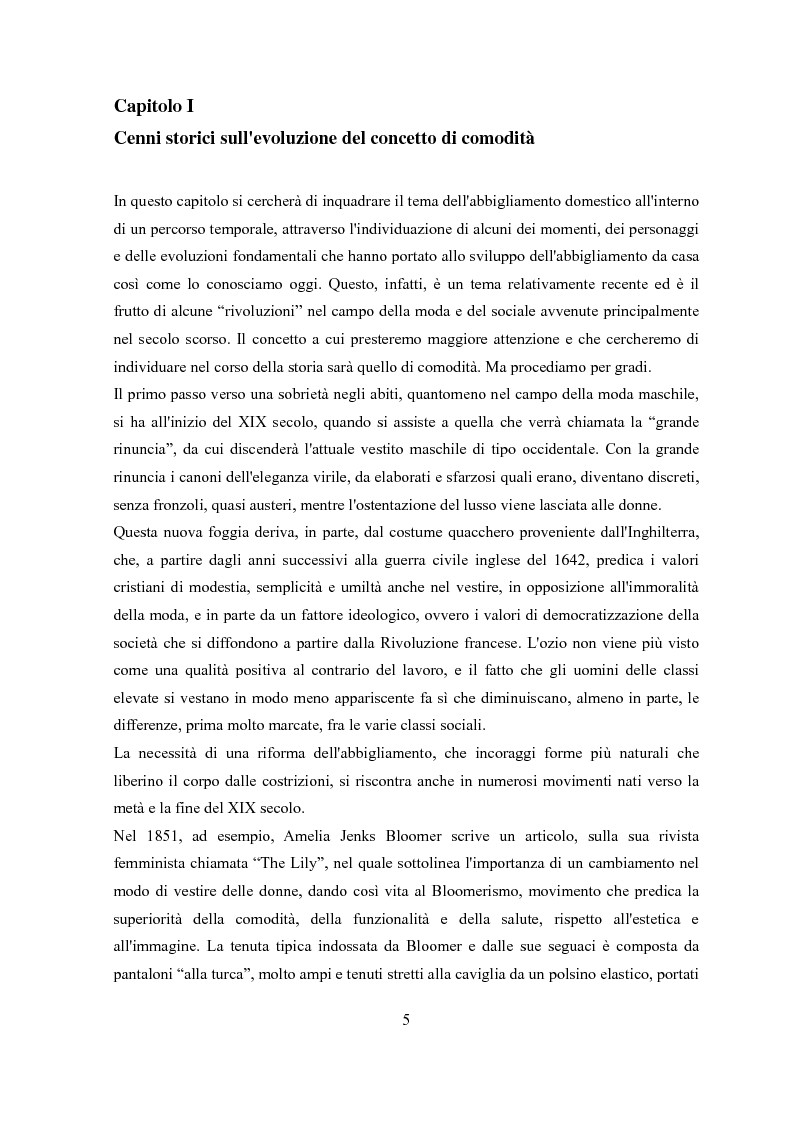 Anteprima della tesi: Déshabillé. Un'indagine sociosemiotica sull'abbigliamento domestico contemporaneo, Pagina 4