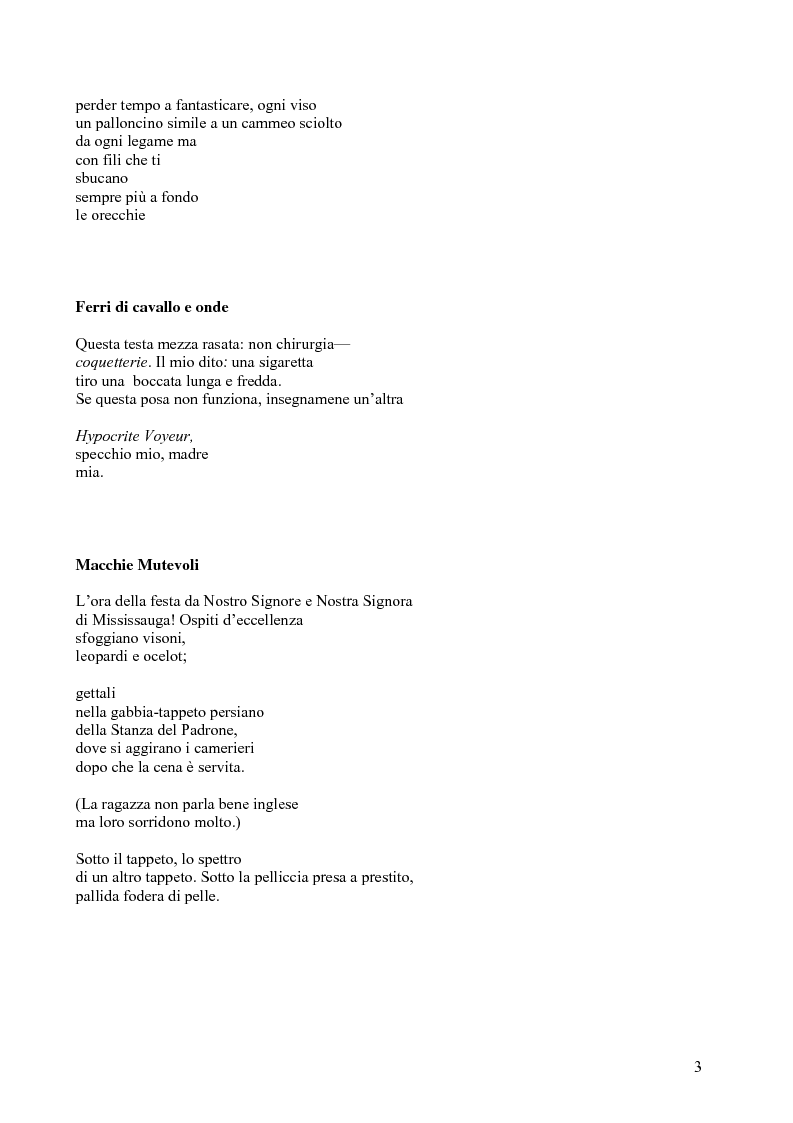 Anteprima della tesi: Janice Kulyk Keefer, Midnight Stroll: proposta di traduzione e commento, Pagina 3