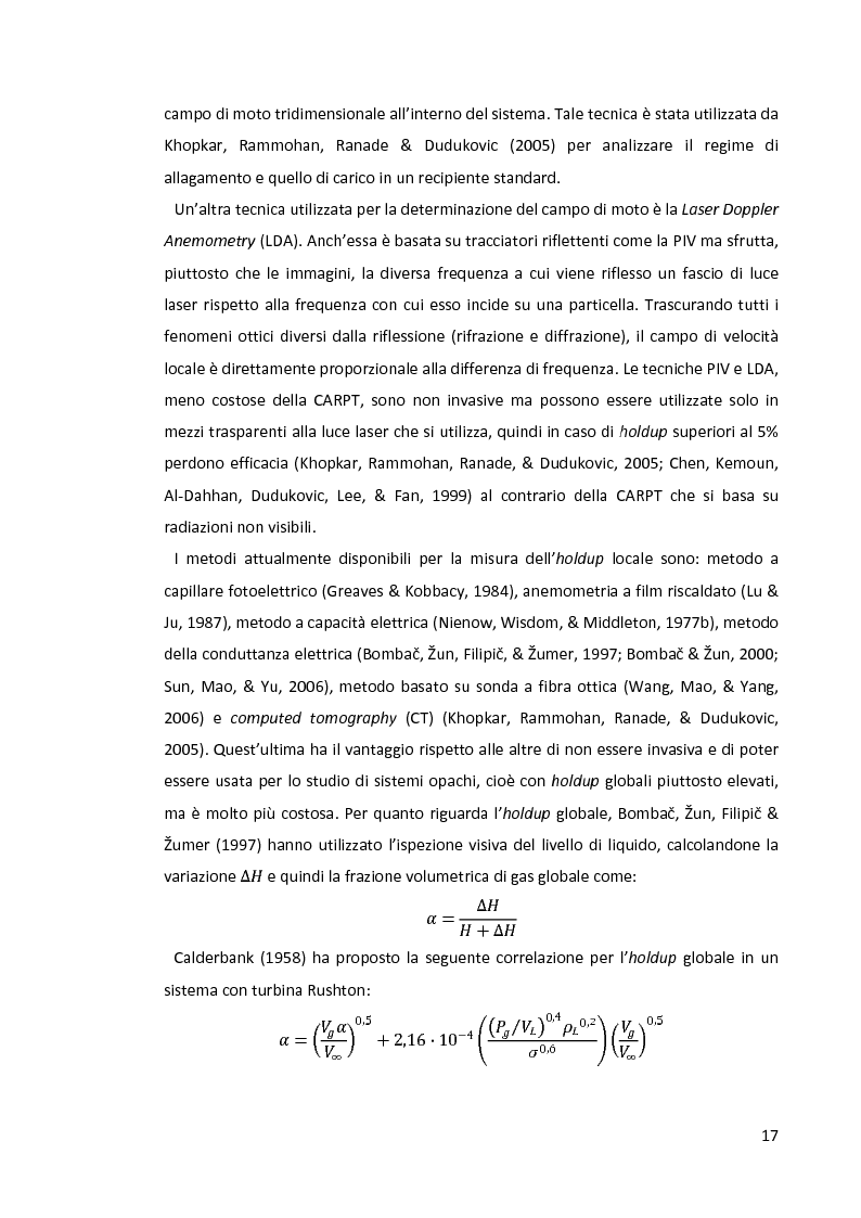 Anteprima della tesi: Modellazione e simulazione di dispersioni gas-liquido in recipienti agitati mediante tecniche di fluidodinamica numerica, Pagina 13