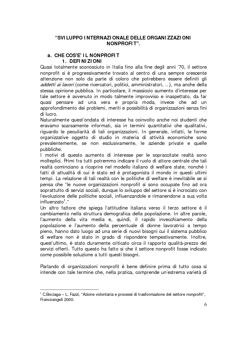 Anteprima della tesi: Sviluppo internazionale delle organizzazioni nonprofit, Pagina 3