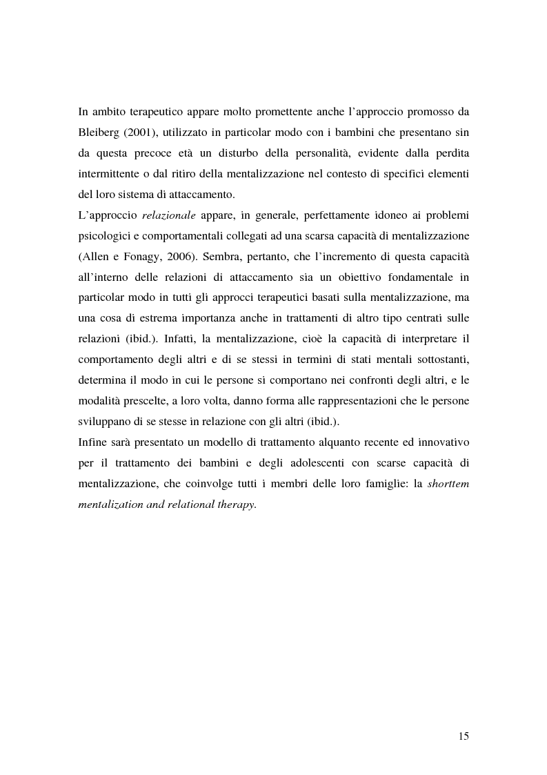 Anteprima della tesi: Lo sviluppo precoce dei disturbi di personalità nei bambini abusati, Pagina 9
