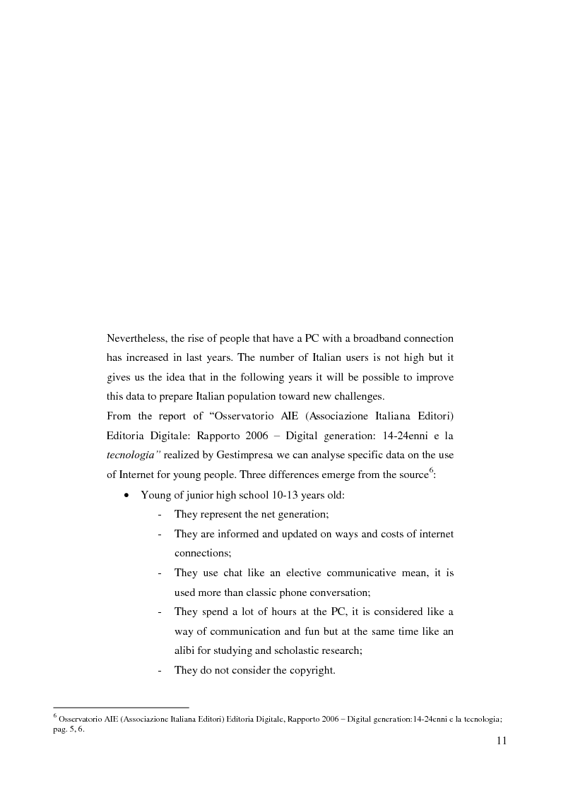 Anteprima della tesi: Web 2.0: Analysis and Perspectives of a Digital Communication Method for Museum Web, Pagina 9