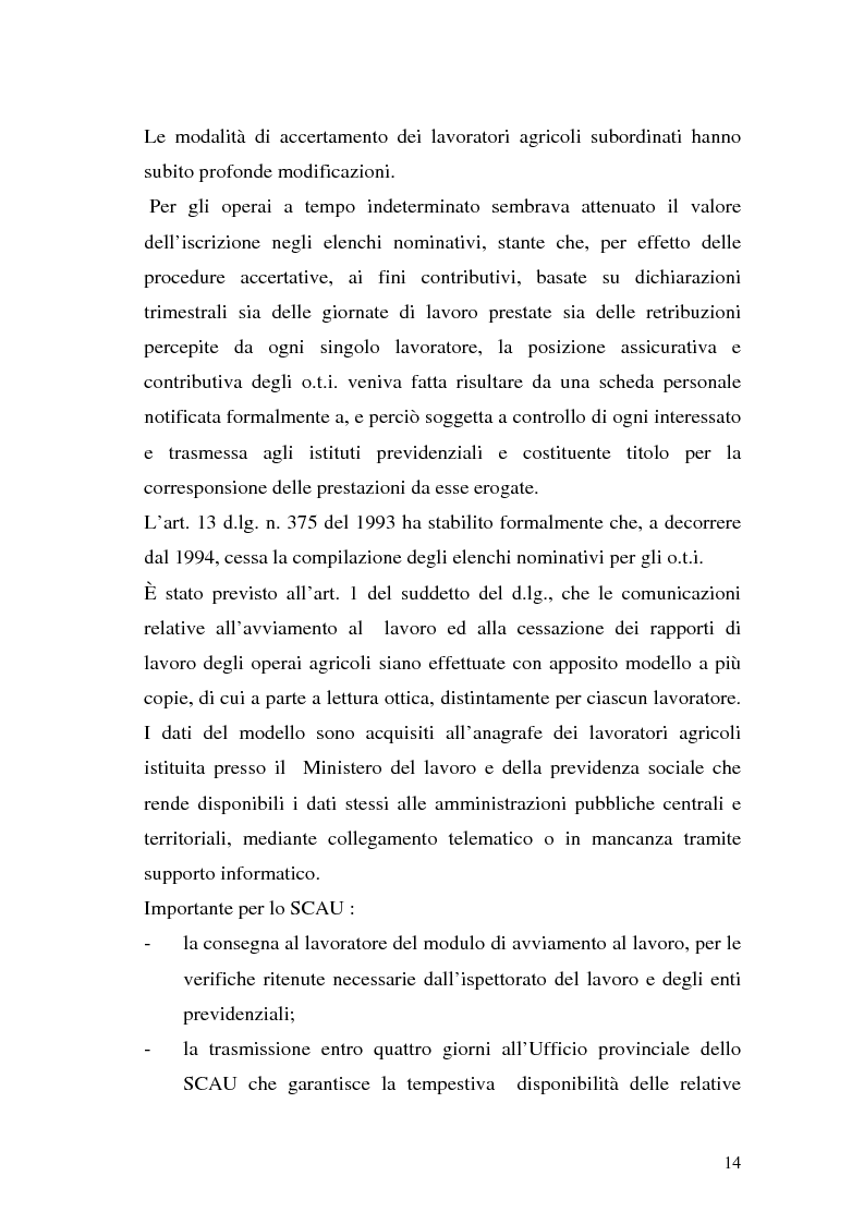 Anteprima della tesi: La disciplina previdenziale nel settore agricolo: gli operai agricoli a tempo determinato, Pagina 14