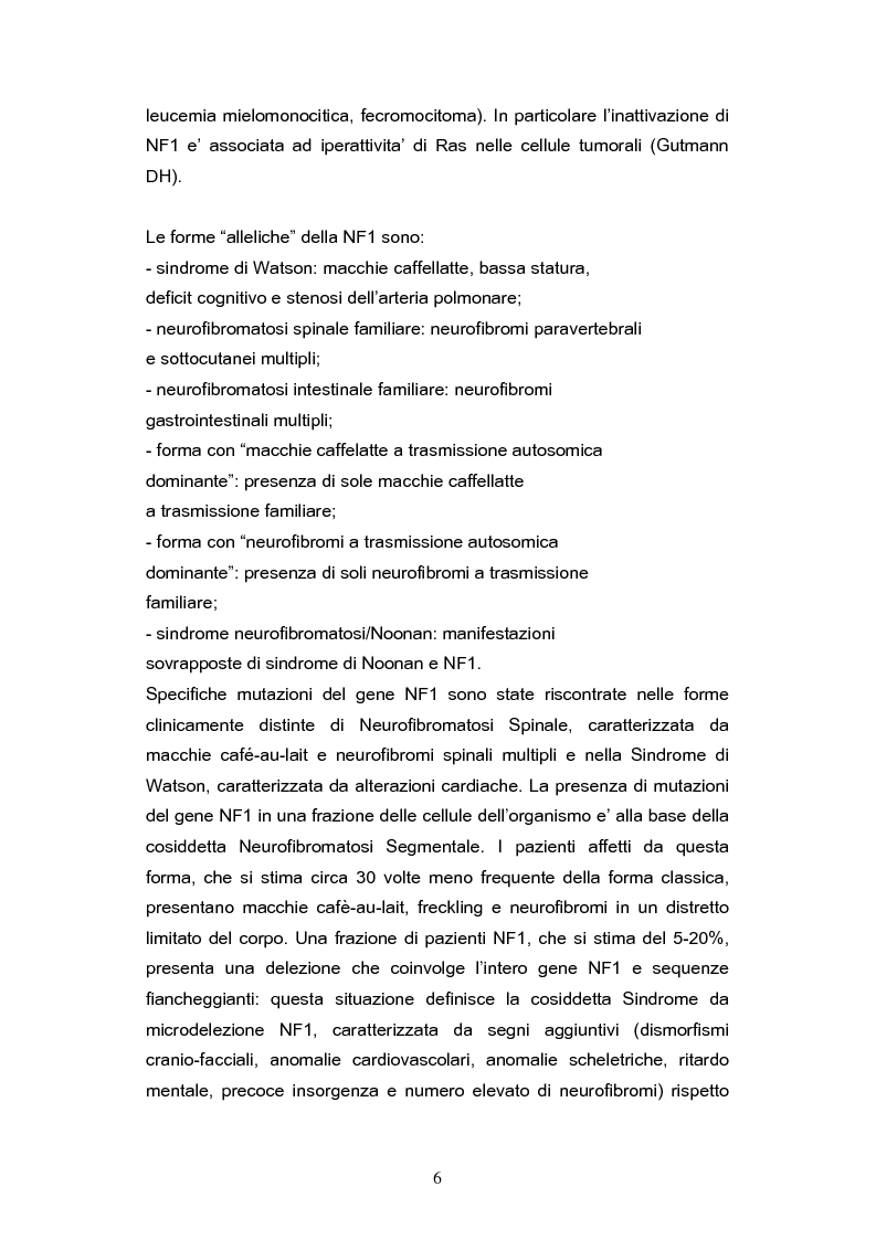 Anteprima della tesi: Diagnosi precoce dei danni uditivi nei pazienti affetti da Neurofibromatosi di tipo II, Pagina 5